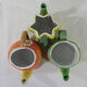 Trio of Fruit Teapot Original Vintage