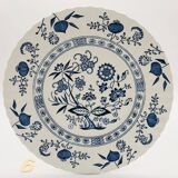6 Dinner plates, J & G Meakin Classic White Blue Nordic.