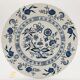 6 Dinner plates, J & G Meakin Classic White Blue Nordic.