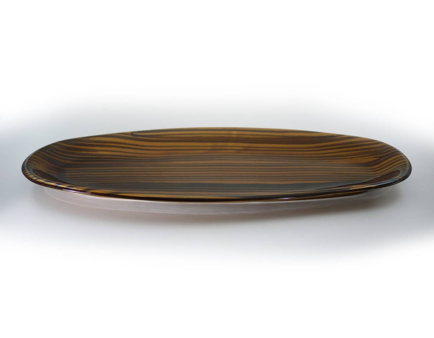 Grand plat vintage en céramique Domino Design by Sarreguemines