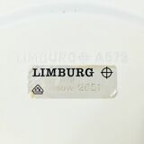 Mid Century Modern Iron Ring Glass Ceiling Light From Limburg, 1960s