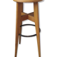 Tabouret de bar vintage en bois stella