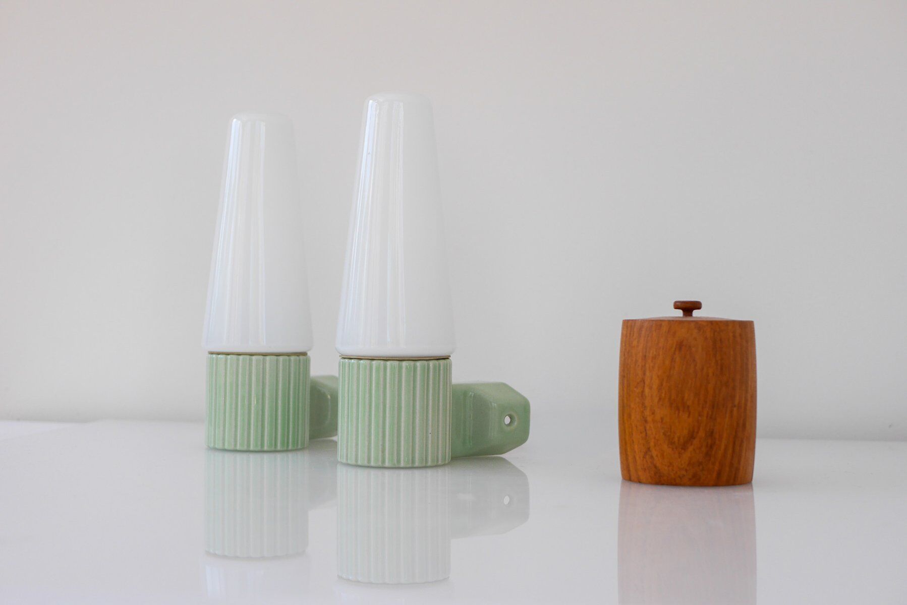 Wall sconces by Hans-Agne Jakobsson for Ifö, 1965, set of 2