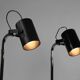 Pair of Black and Chrome “Orion” Floor Lamps by Per Sundstedt for Ateljé Lyktan, Sweden, 1960s