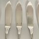 6 Marie-Antoinette Fish Knives - Christofle, Silver-Plated Metal