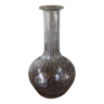 Round glass carafe with long neck patterns