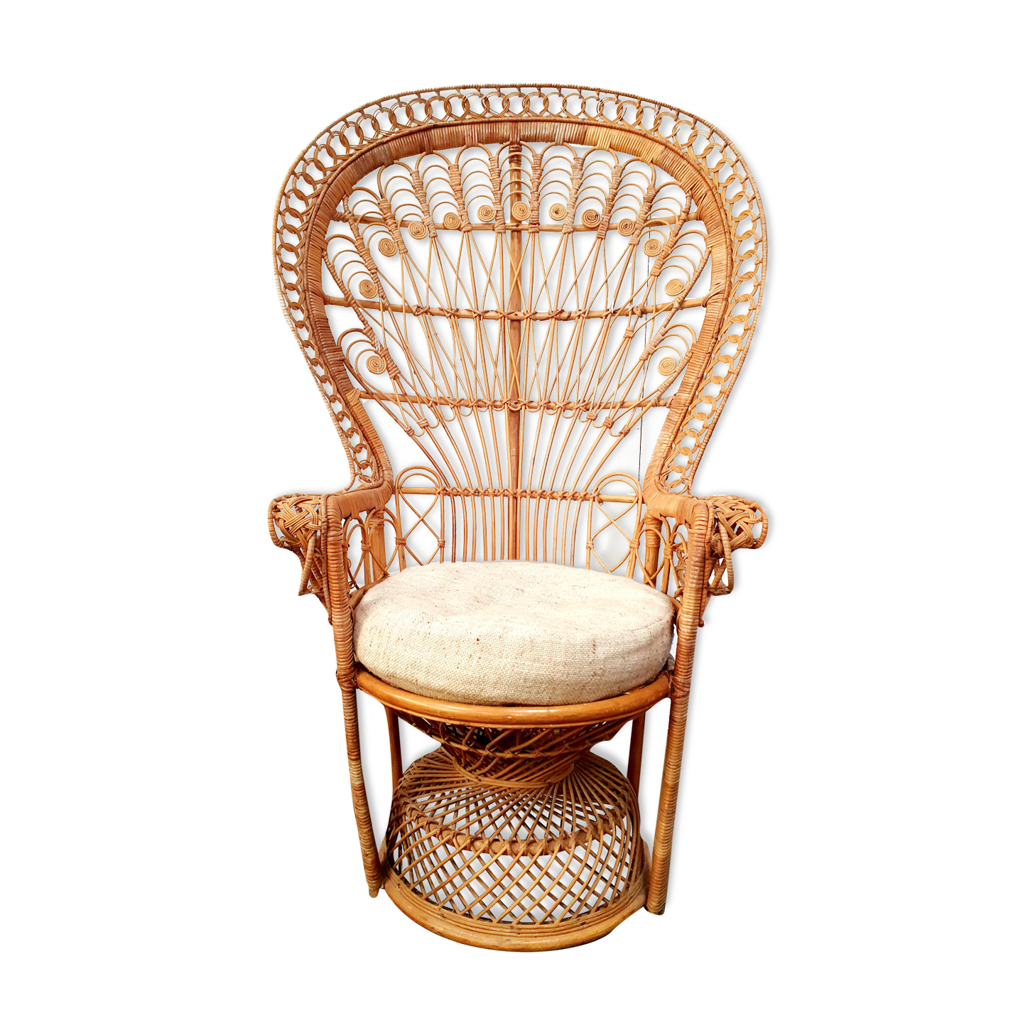 Fauteuil Emmanuelle en rotin