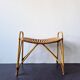 Rattan footstool for Rohé Noordwolde, The Netherlands 1960's