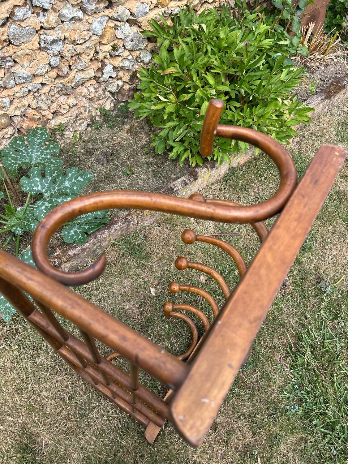 1900s bistro wall coat rack