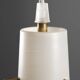 Paire de suspensions en verre opalin vintage style italien