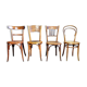 Set 4 chairs Baumann, Fischel and n°14 in curved wood
