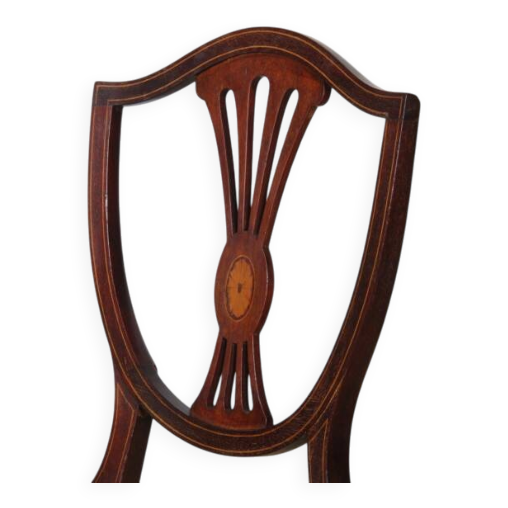 Pair of chairs, English work from the late 19th century.