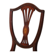 Pair of chairs, English work from the late 19th century.