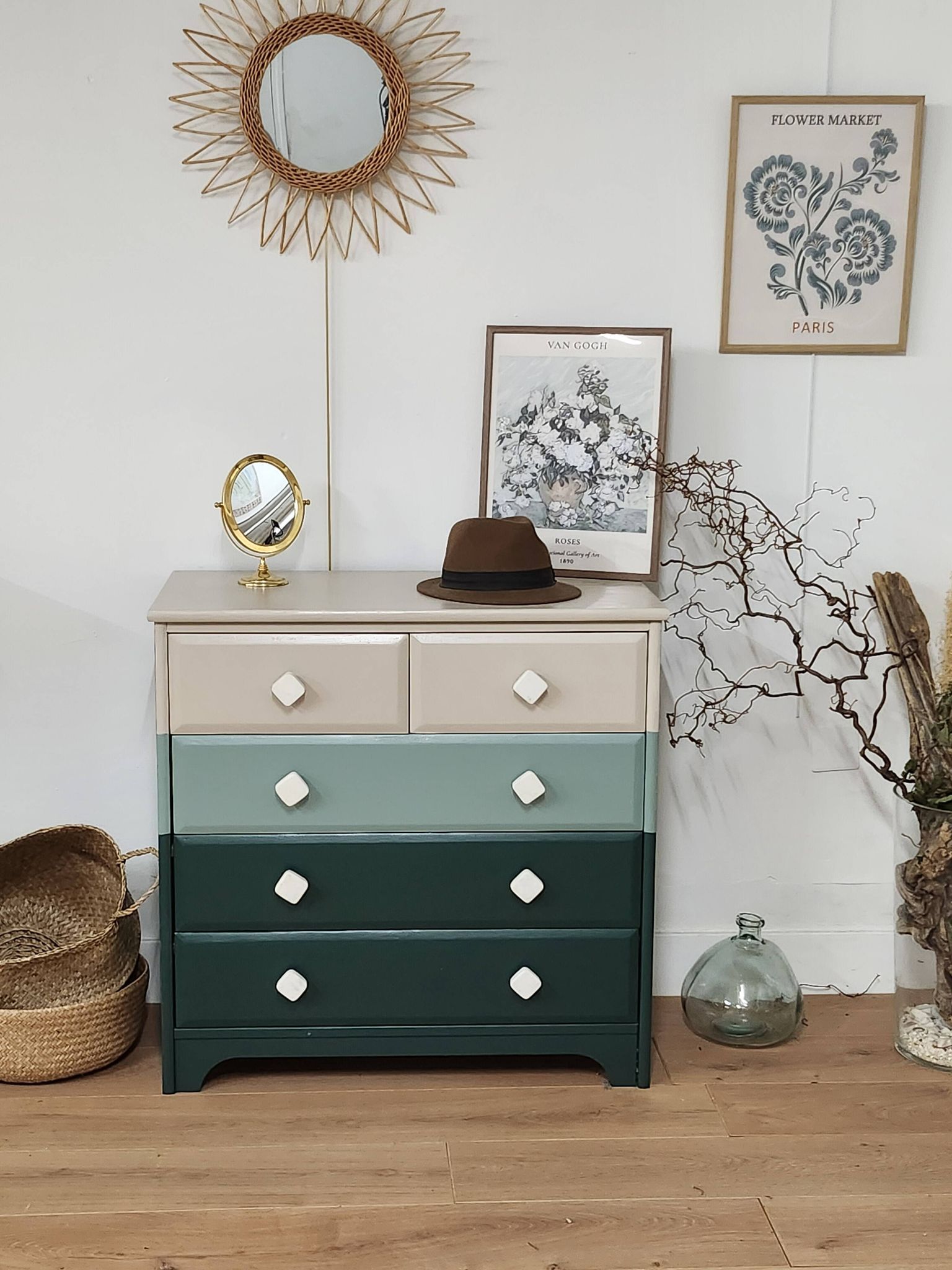Spring commode 3 colours