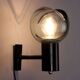Vintage wall light in glass and aluminium, Italy, 1960s