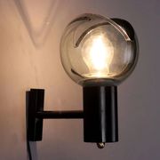 Vintage wall light in glass and aluminium, Italy, 1960s