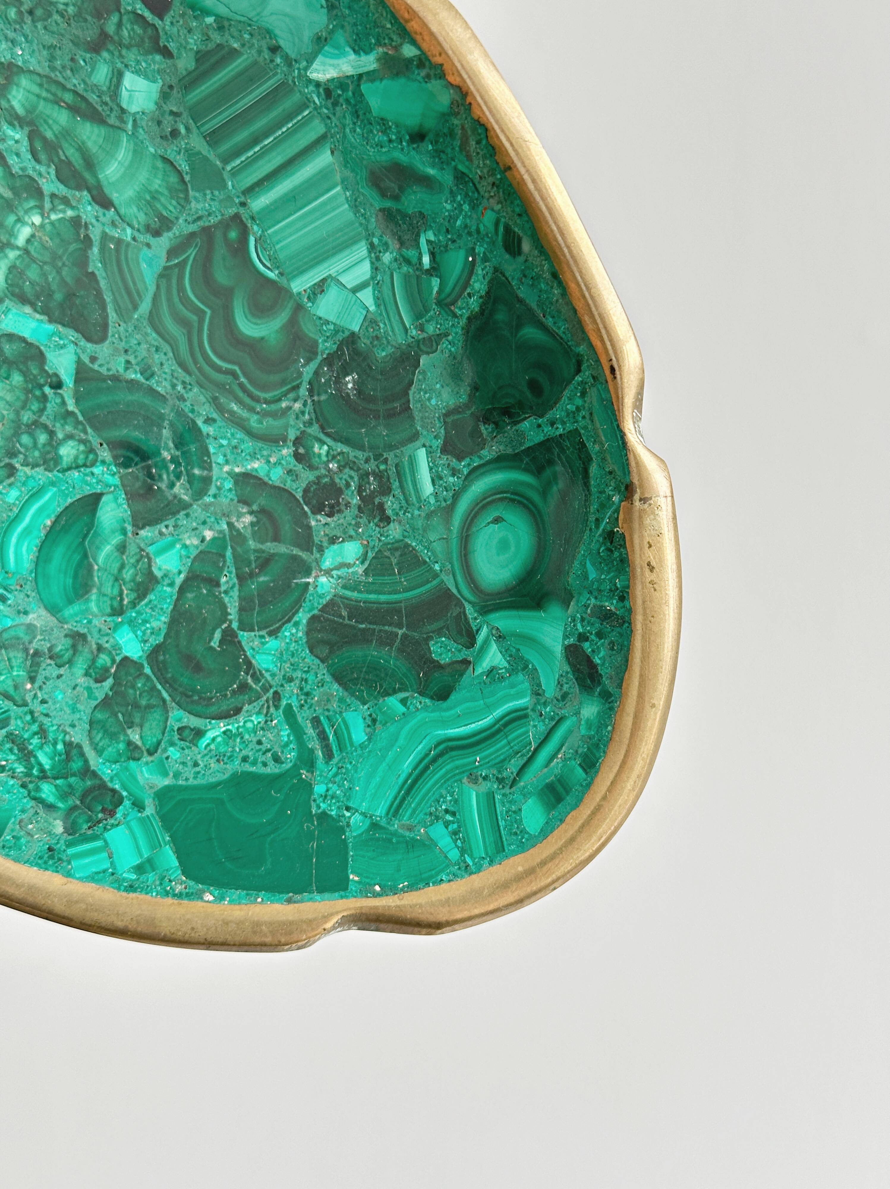 Malachite soap dish pocket tray