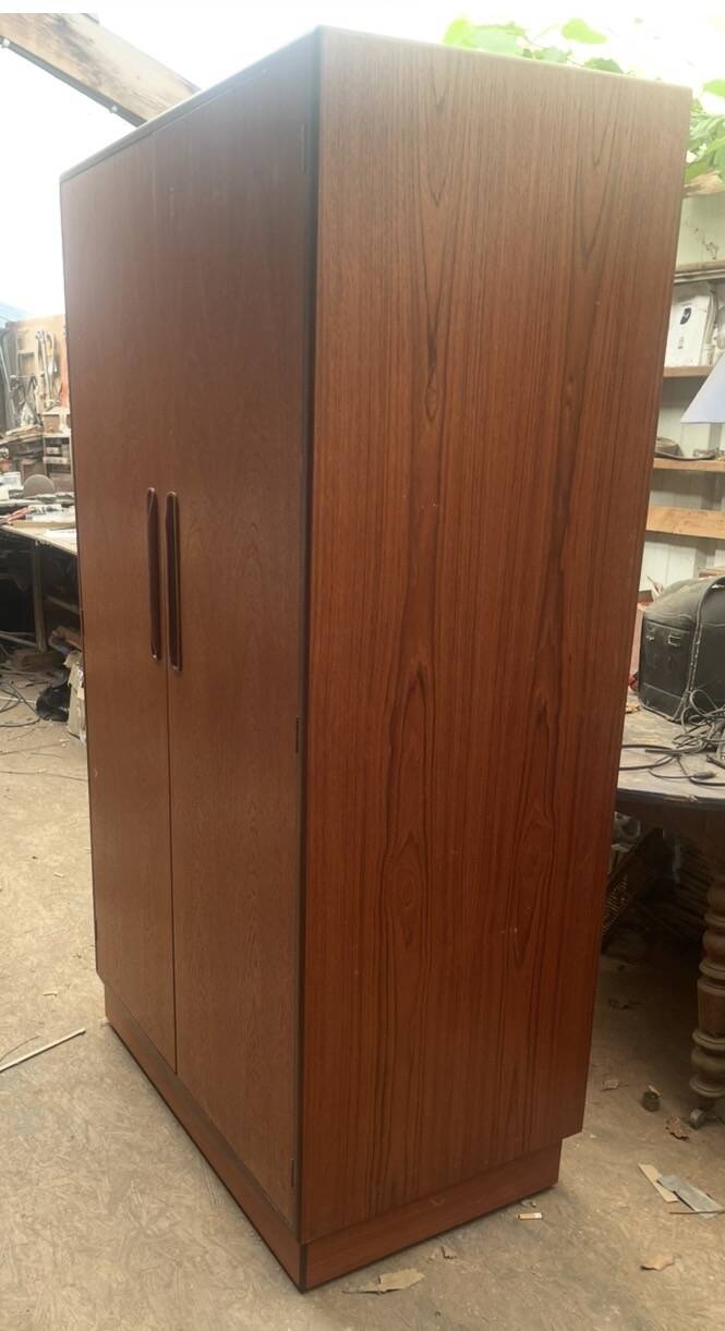 Vintage G-Plan wardrobe from the 1960s.