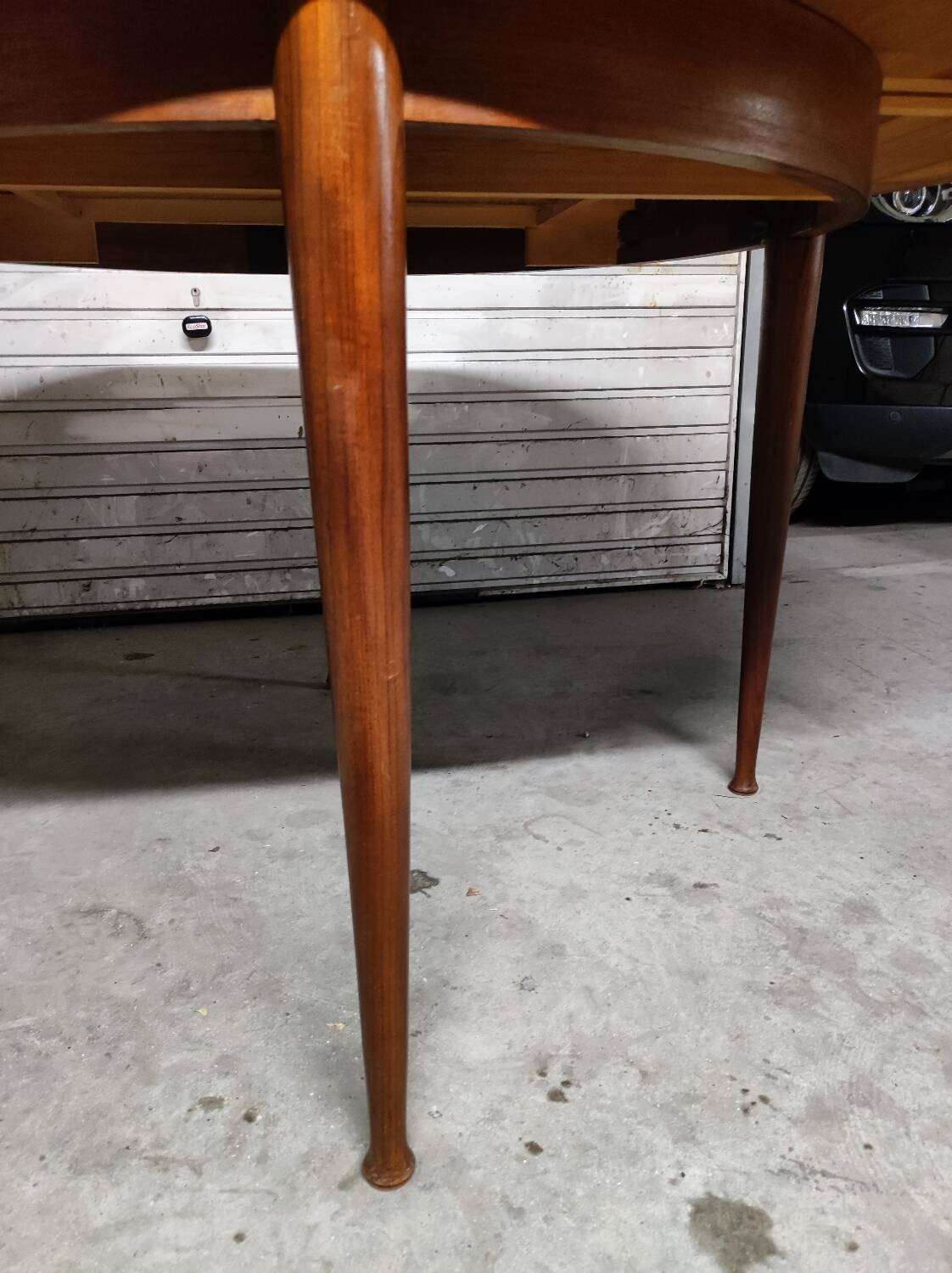 Scandinavian vintage teak round table