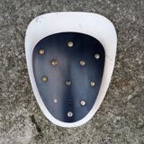 Metal, decorative wall lamp from the 1950s