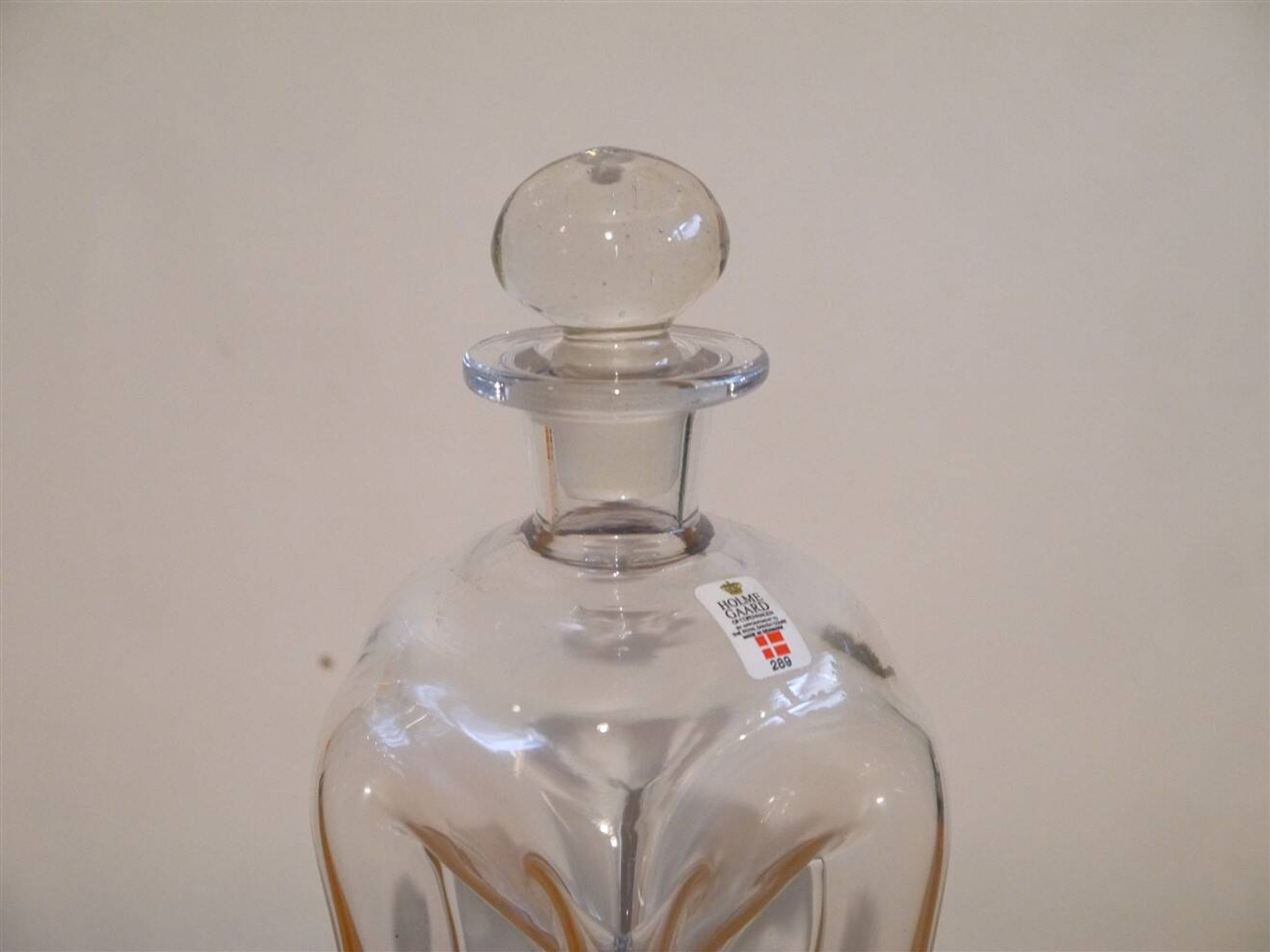 Carafe danoise en verre de Holmegaard