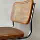 Chaise Cesca par Marcel Breuer en chrome et bois, 1970