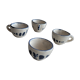 Set of 4 Small ceramic cups