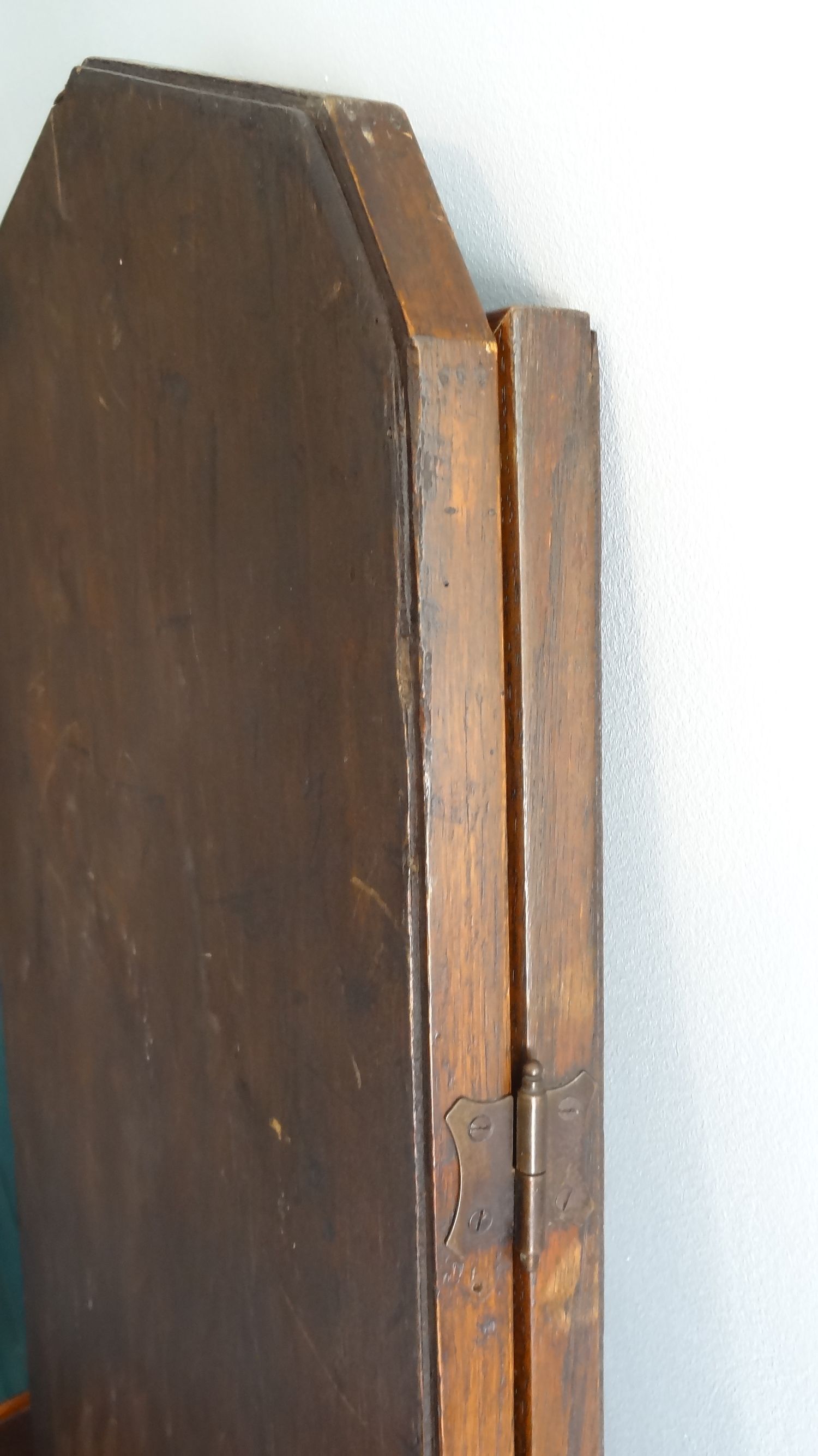 Triptych mirror 1900 with beveled mirrors, 88/42 x 68 cm