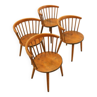 Set de 4 chaises design Yngve Ekstrom Bobino pour Nesto