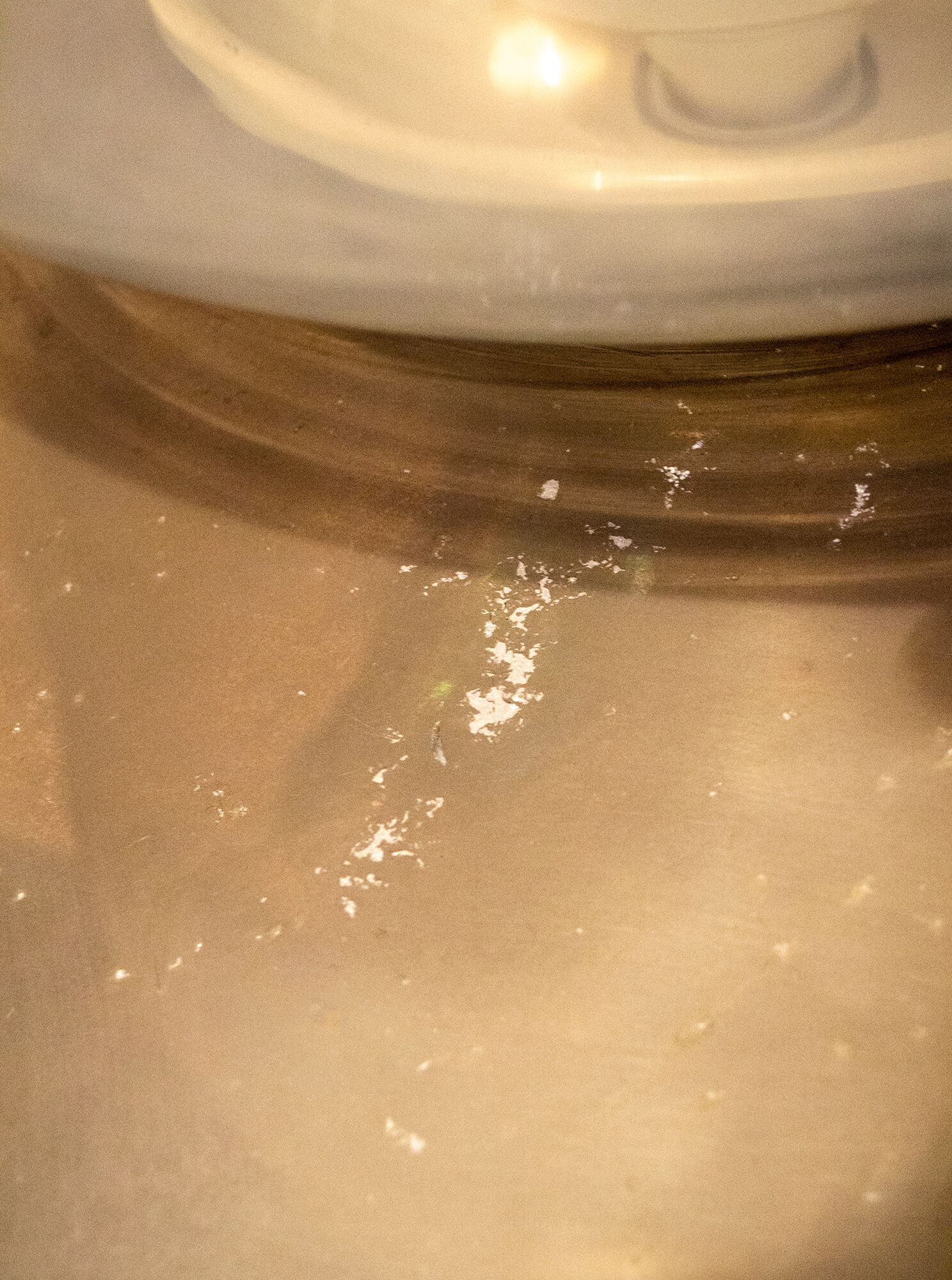 Table lamp in glass and chromed metal Italia Anni '70