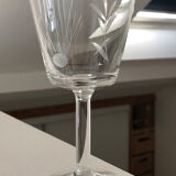 Crystal wine glass