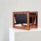 Danish magazine holder by Aksel Kjersgaard for Salin Møbler
