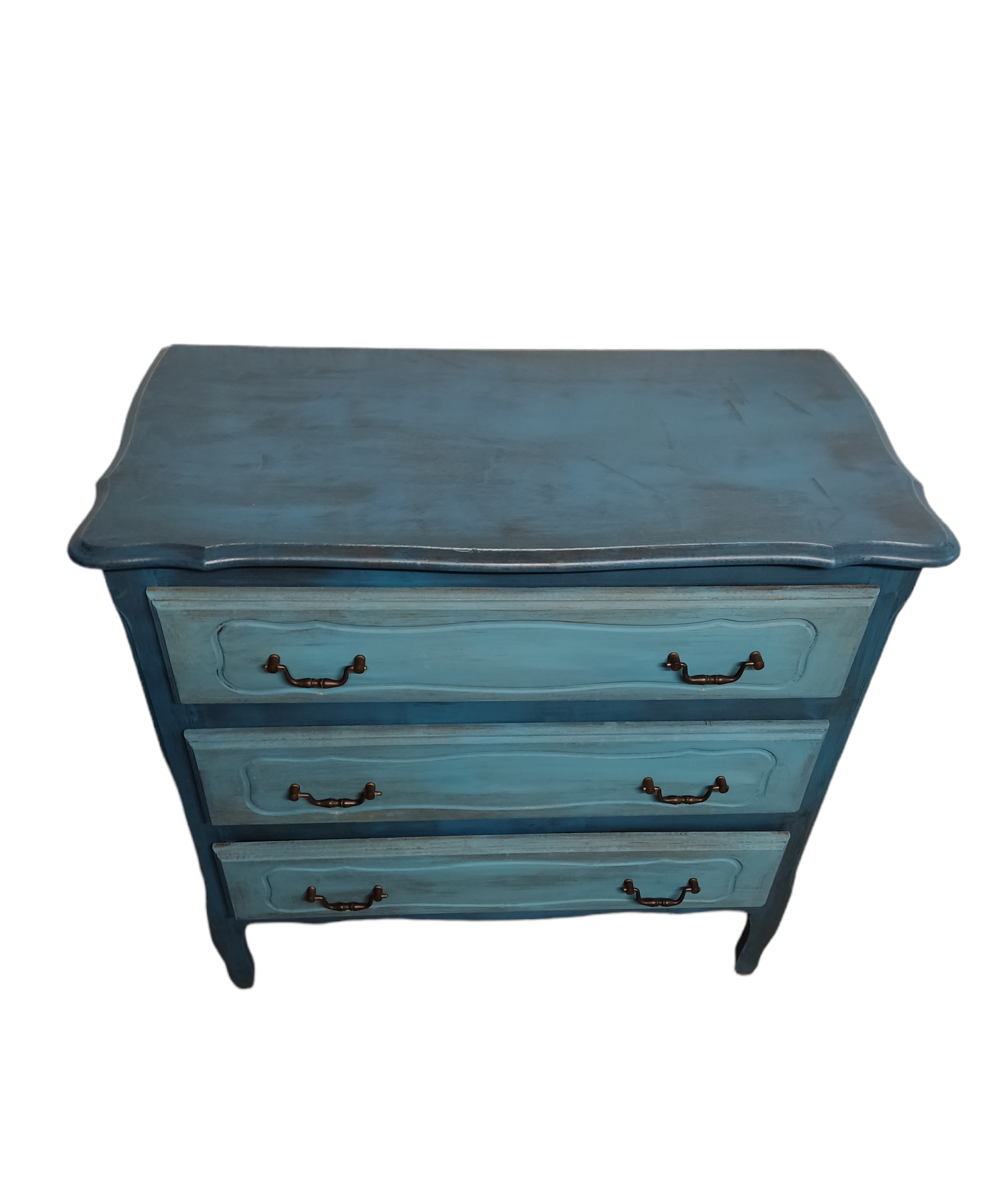 Commode cérusé bleu