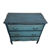 Commode cérusé bleu