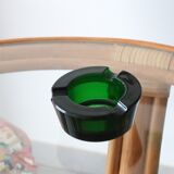 Vintage Green Glass Ashtray
