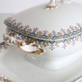 Saucière en porcelaine J Pouyat, Limoges, XIXème