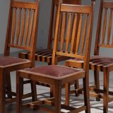 4 Art Deco Oak chairs