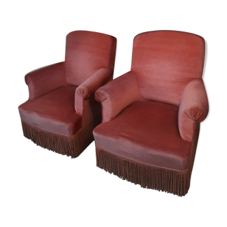 Pair of pink toad chair