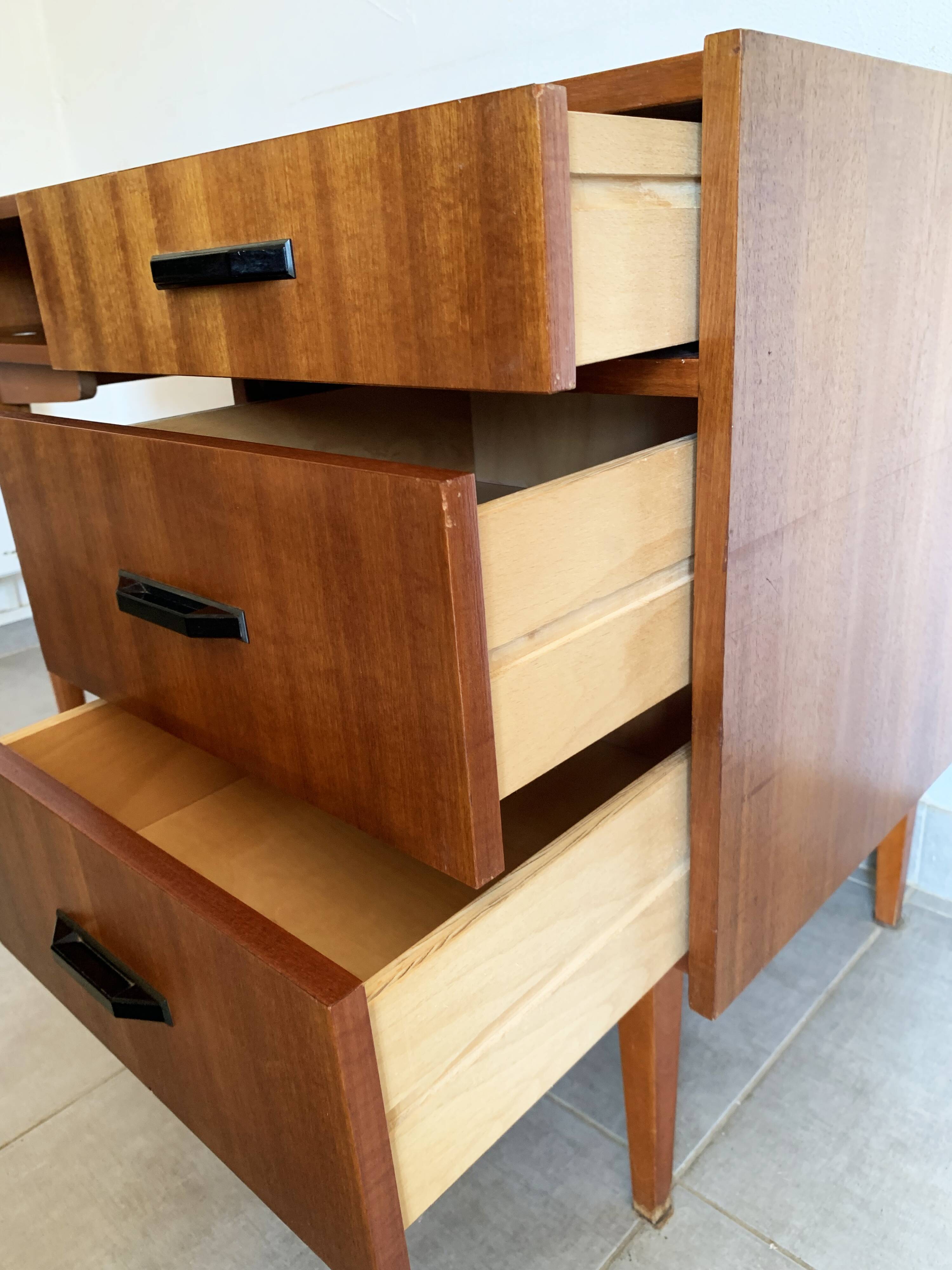 Vintage Scandinavian teak desk, year 60