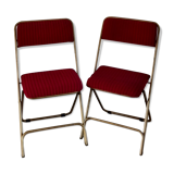 Set of two Lafuma folding chairs