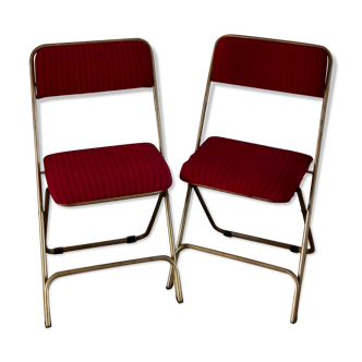 Set of two Lafuma folding chairs
