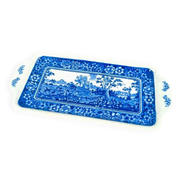 Plat à gâteau rectangulaire Villeroy et Boch Rusticana bleu