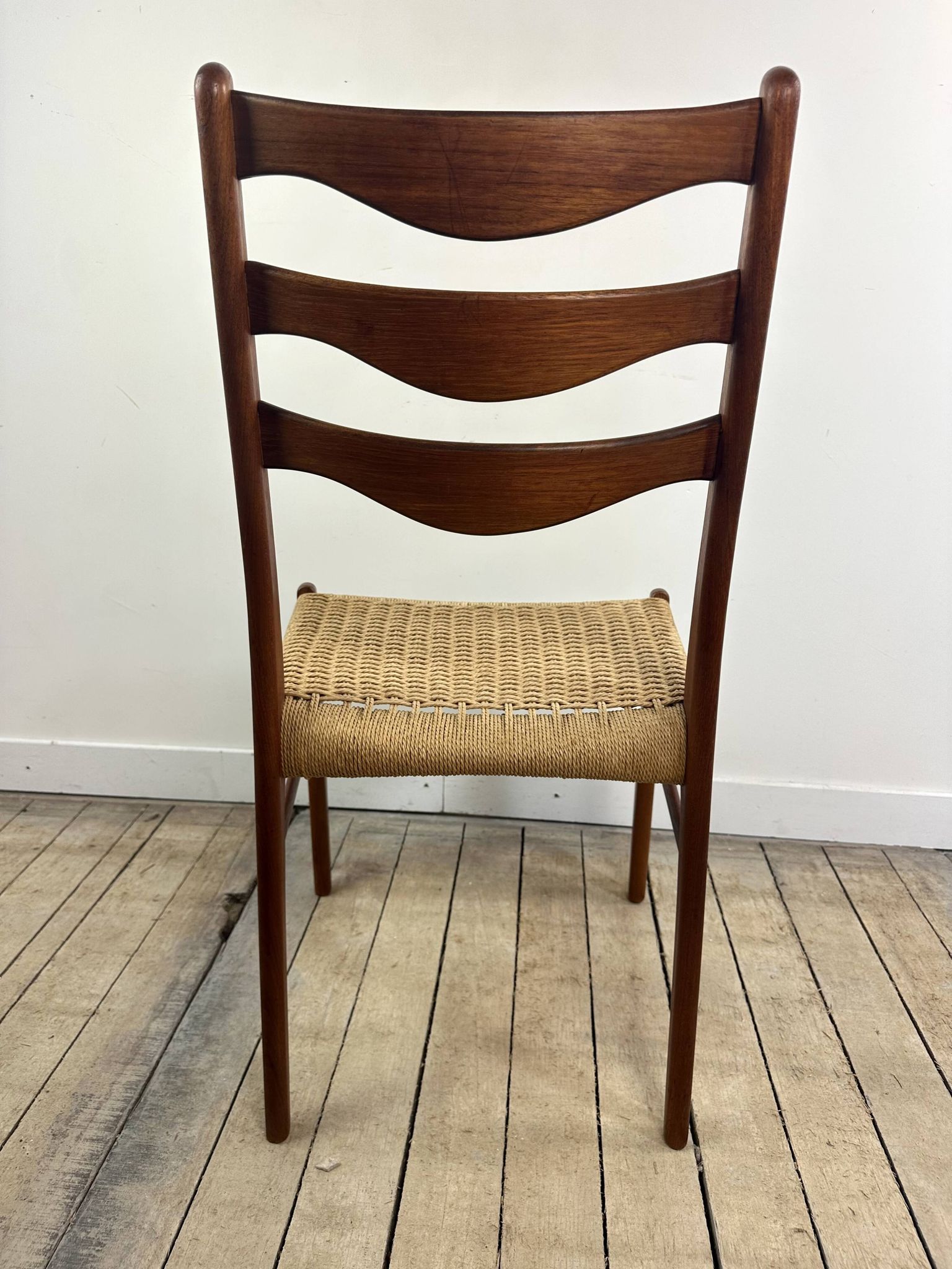 Danish vintage chairs (set of 8) by Arne Wahl Iversen 1960s