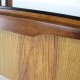 1960s pair of restored bedside tables, czechoslovakia