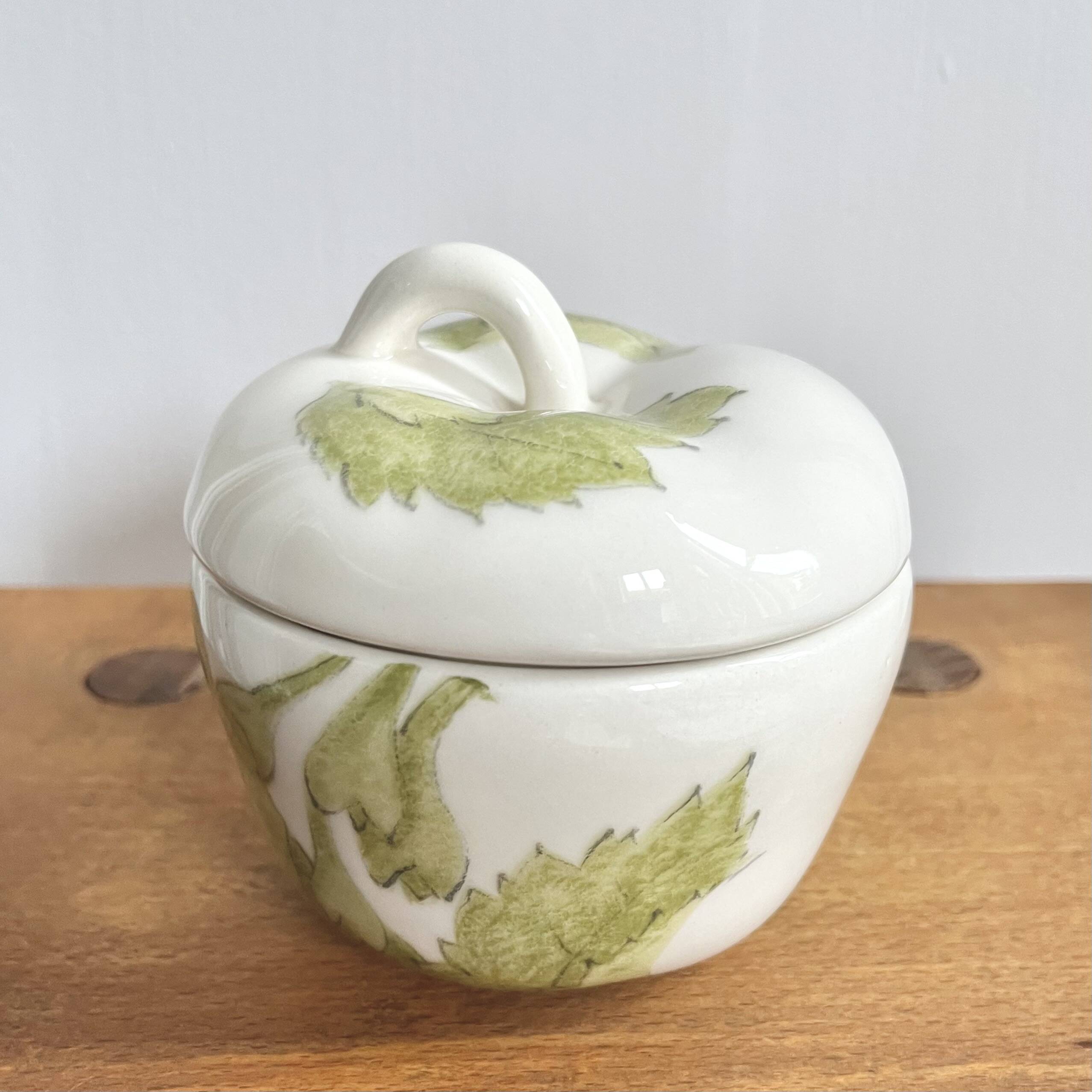 Sucrier confiturier forme pomme vintage