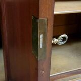 Louis XVI style mahogany and burl wood sideboard, 19th century