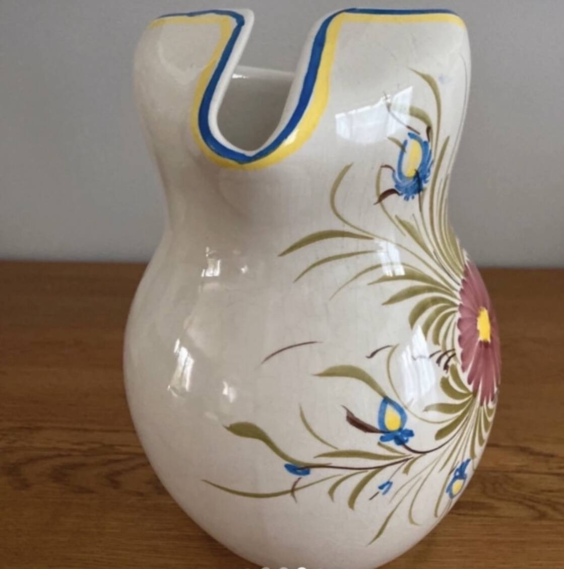 Numbered Art and Earthenware ceramic vase