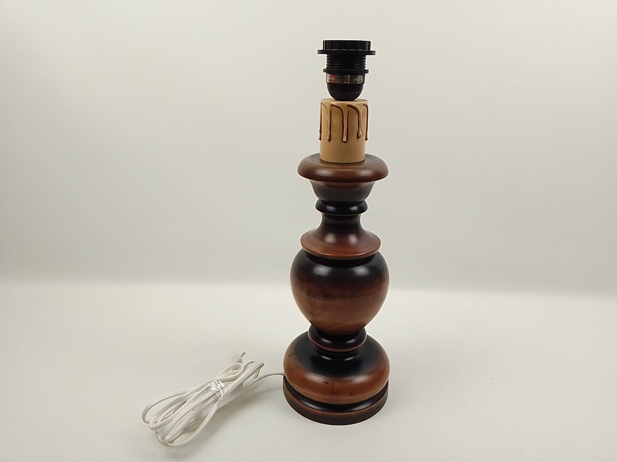 Wooden lamp foot 41 cm