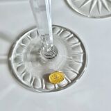 Collection of Lead Crystal Glasses, Colored Wine Glasses