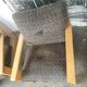 Paire de fauteuils vintage en bois